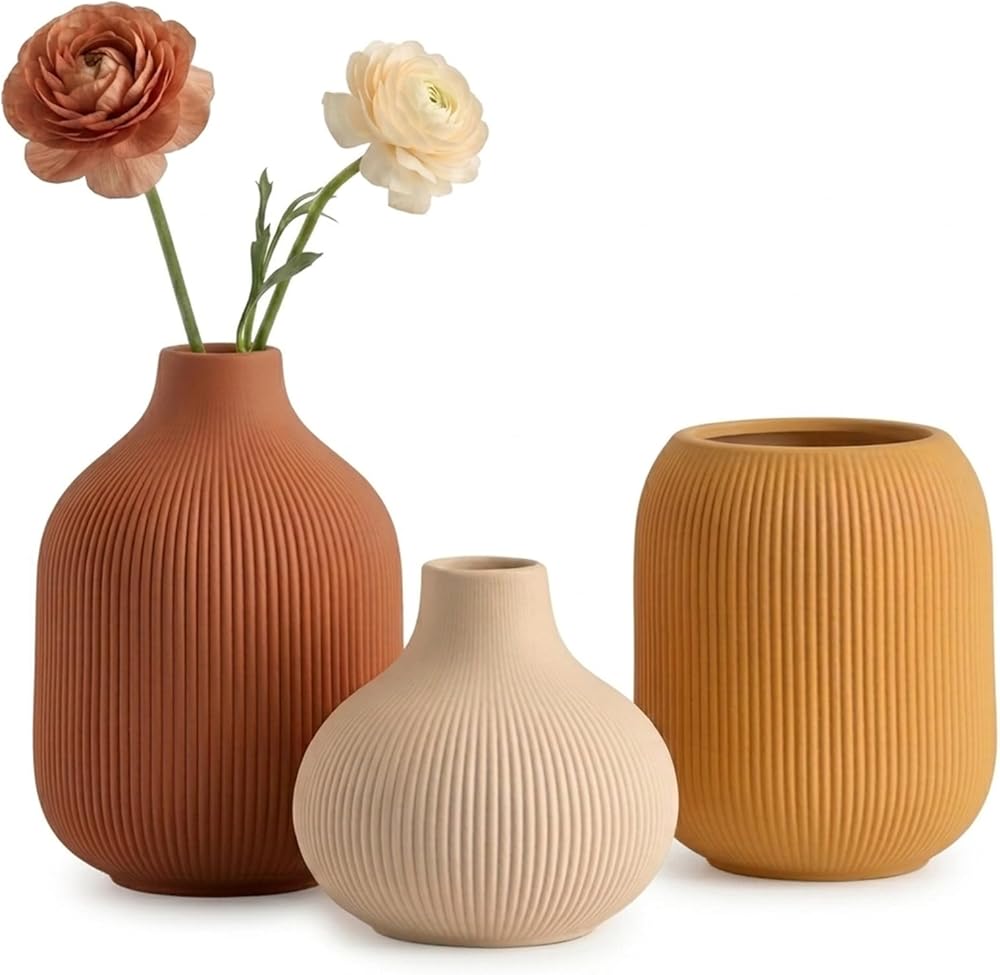 Floral Ceramic Bud Vase