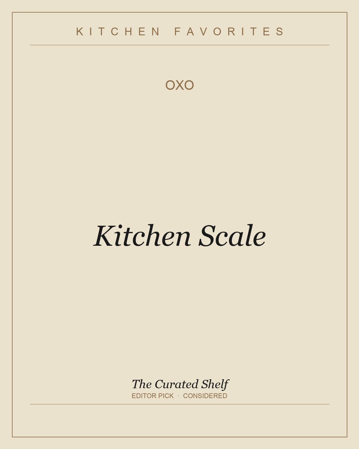 Kitchen Scale